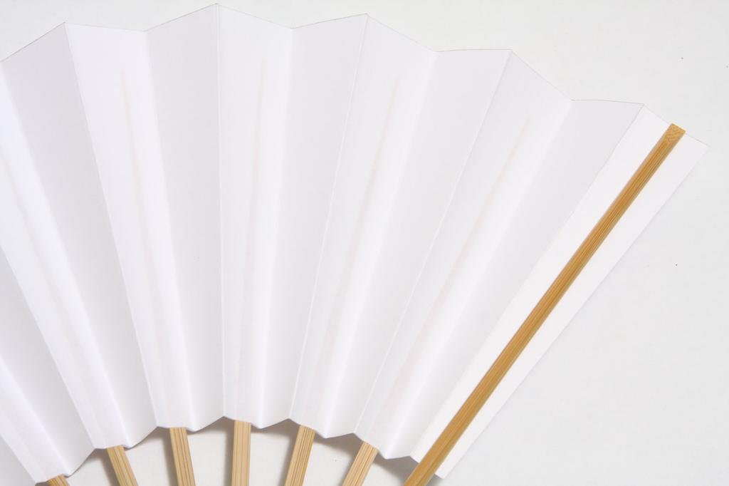 Hasegawa Kyoto Fan for Men, Formal Wear, White, 9 inches, 11 Ribs, Paper Box