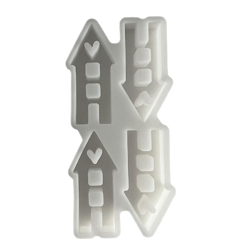 Sternhaus-Harzform, Hausform, Silikonformen, Epoxidharzform, Kerzenformen, DIY-Backformen, Heimdekorationen