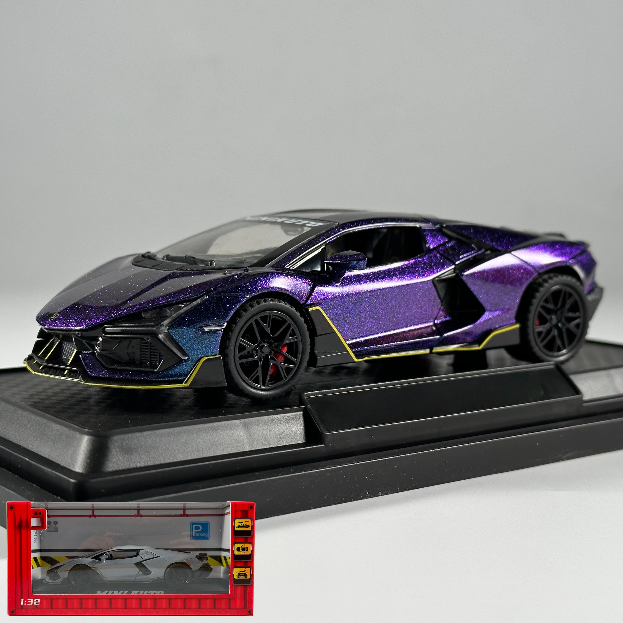 1:32 Lamborghini Revuelto Supercar Legering Metaal Diecast Modelauto Huis Trendy Ornamenten Computer Bureau Decoratie Verjaardagscadeau