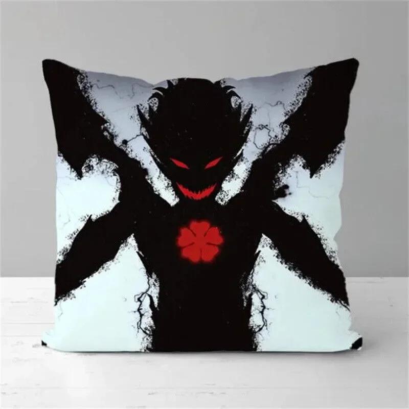 Anime Black Clover Cushion Cover Pillowcase Office Waist Cushion Case Decorative