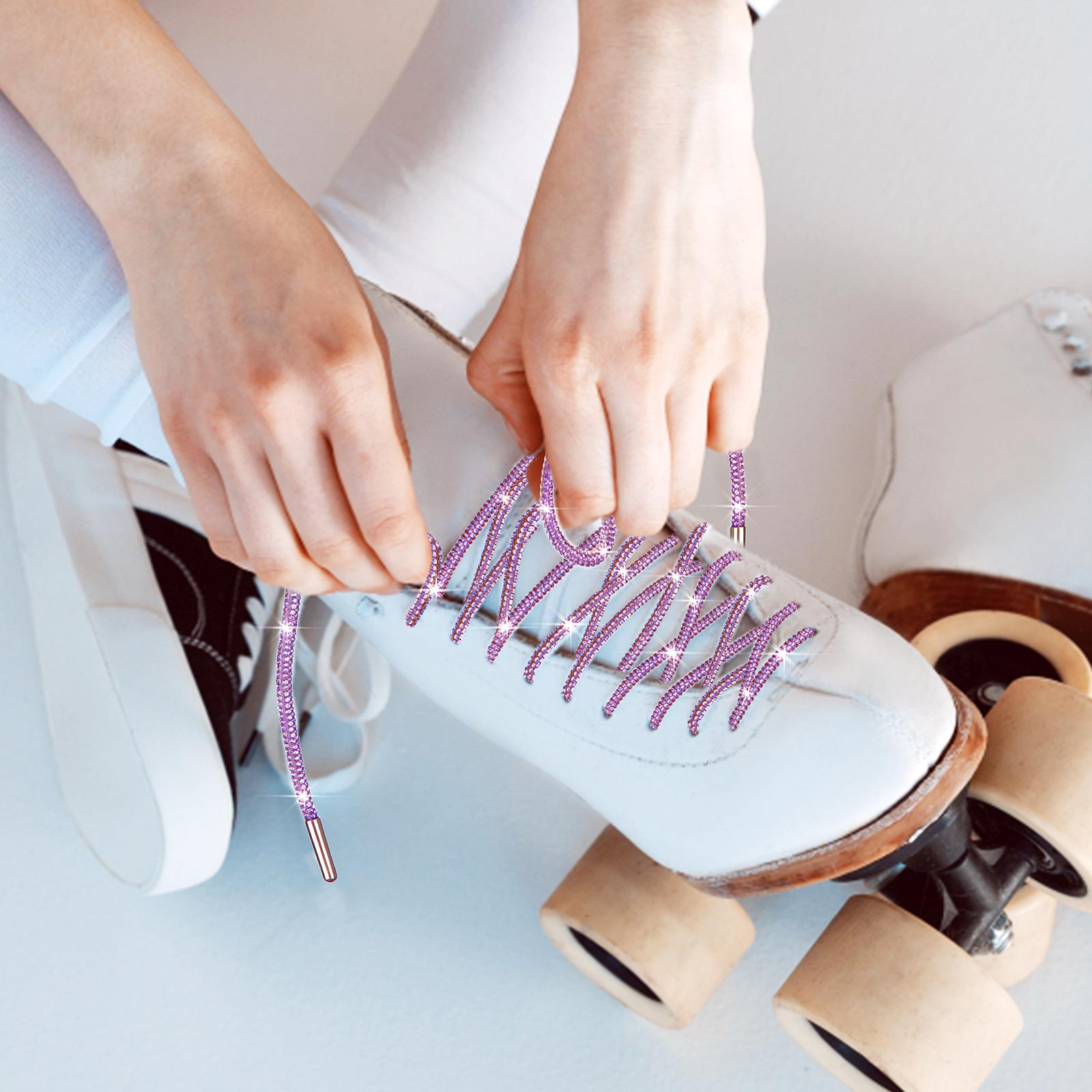 

4 шт. Блискучі 55 шнурки для взуття Шнурки Блискучі Шнурки для заміни Блискучі Круглі Шнурки для взуття