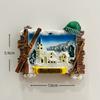 Iceland Reykjavik Resin Fridge Magnet Stickers Travel Souvenir Gift Landscape Refrigerator Magnet Home Kitchen Decor