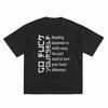 Japanese Text Reading Is Easy Kanji Short Sleeve Tee 100% Cotton T-Shirt