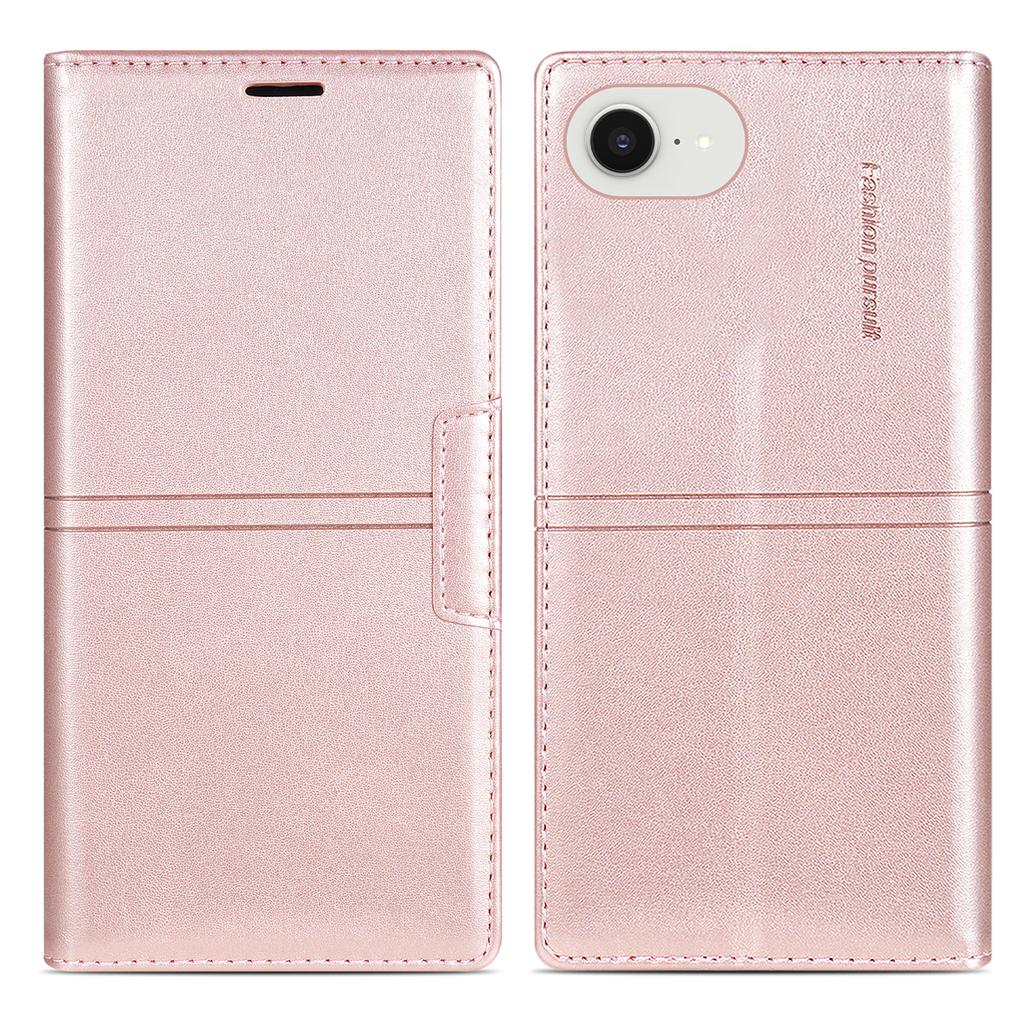 Für iPhone 16e Brieftaschen-Hülle Magnetverschluss Leder Handyhülle
