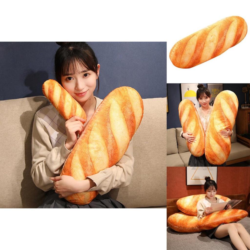 Weiches und flauschiges 3D-Simulations-Snack-Butterbrot-Kissen für Büro und Schlafzimmer