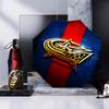 Columbus Blue Jackets Heart Umbrella Folding umbrella, automatic umbrella 8-Frame for Travel, camping Use Gift for Halloween Christmas