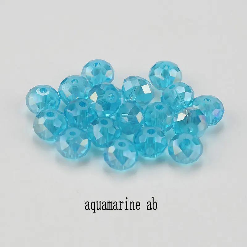 4mm glass beads plated Color faceted round crystal beads Jewelry beads for bracelet necklace Jewelry making DIY 150pcs