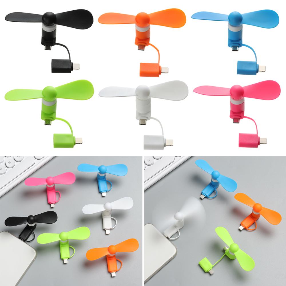 2in1 Mini Portable Mobile Phone Fan Cooler For Android For IPhone For Samsung For Huawei For iPad