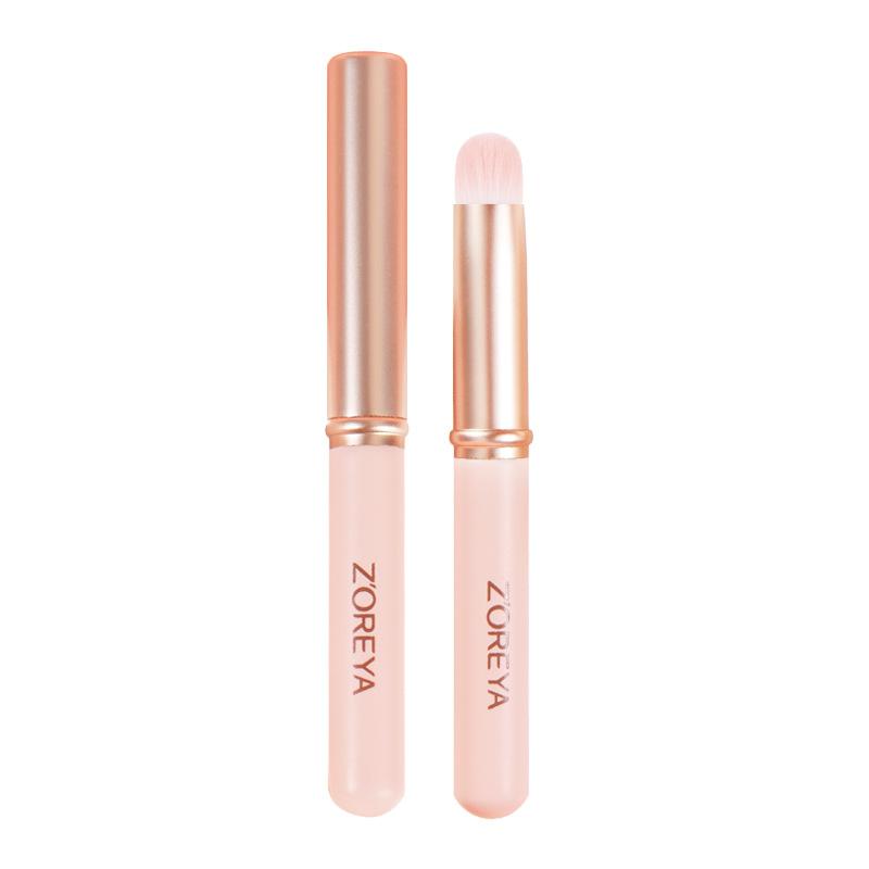 New Portable Makeup Brush Lip Glaze Brush Lip Balm Smudge Lipstick Concealer Brush Mini Lip Brush With Cover