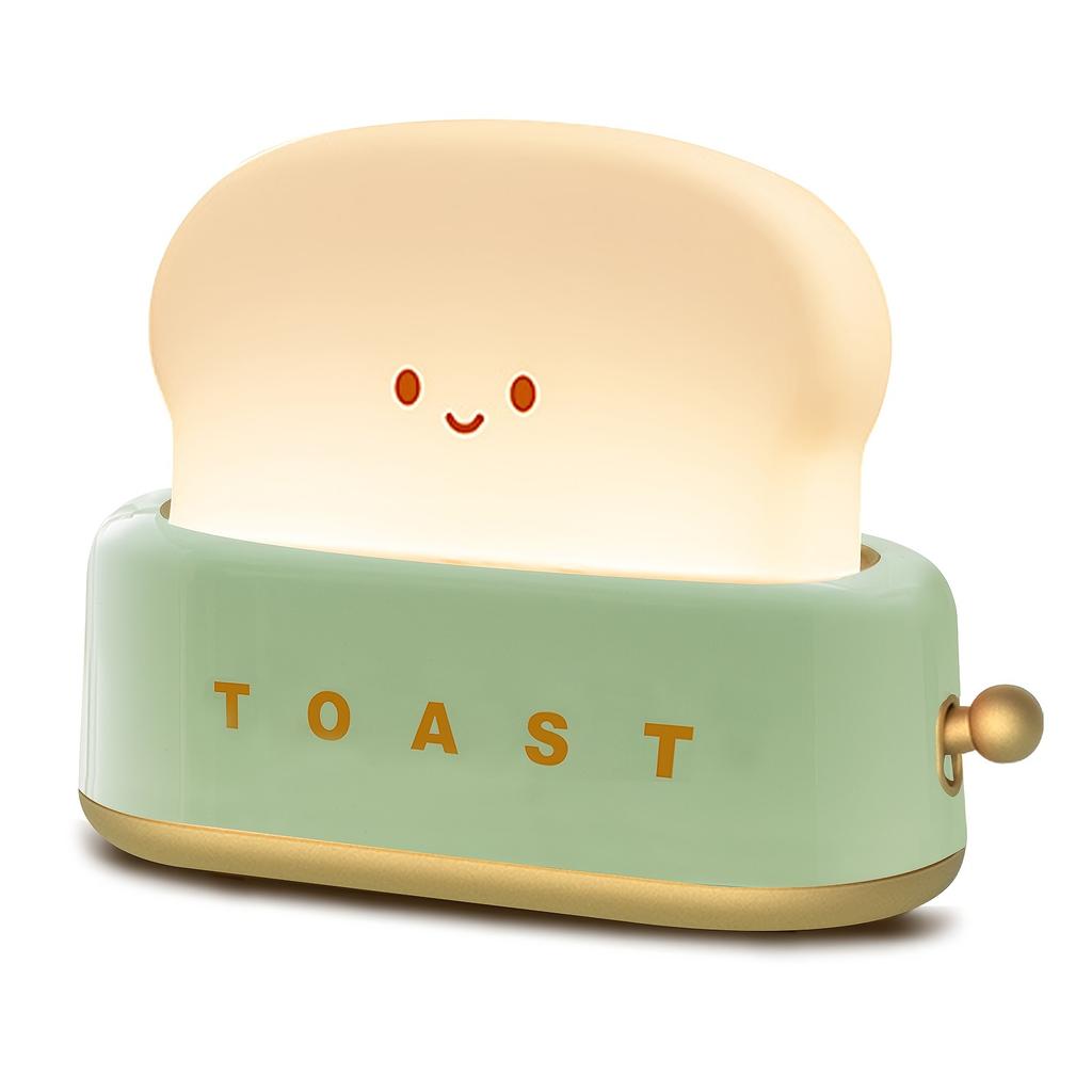 Xiaomi A Cute Toast Night Light: Rechargeable Desk Lamp, Exquisite Room Decor, Perfect Birthday Gift