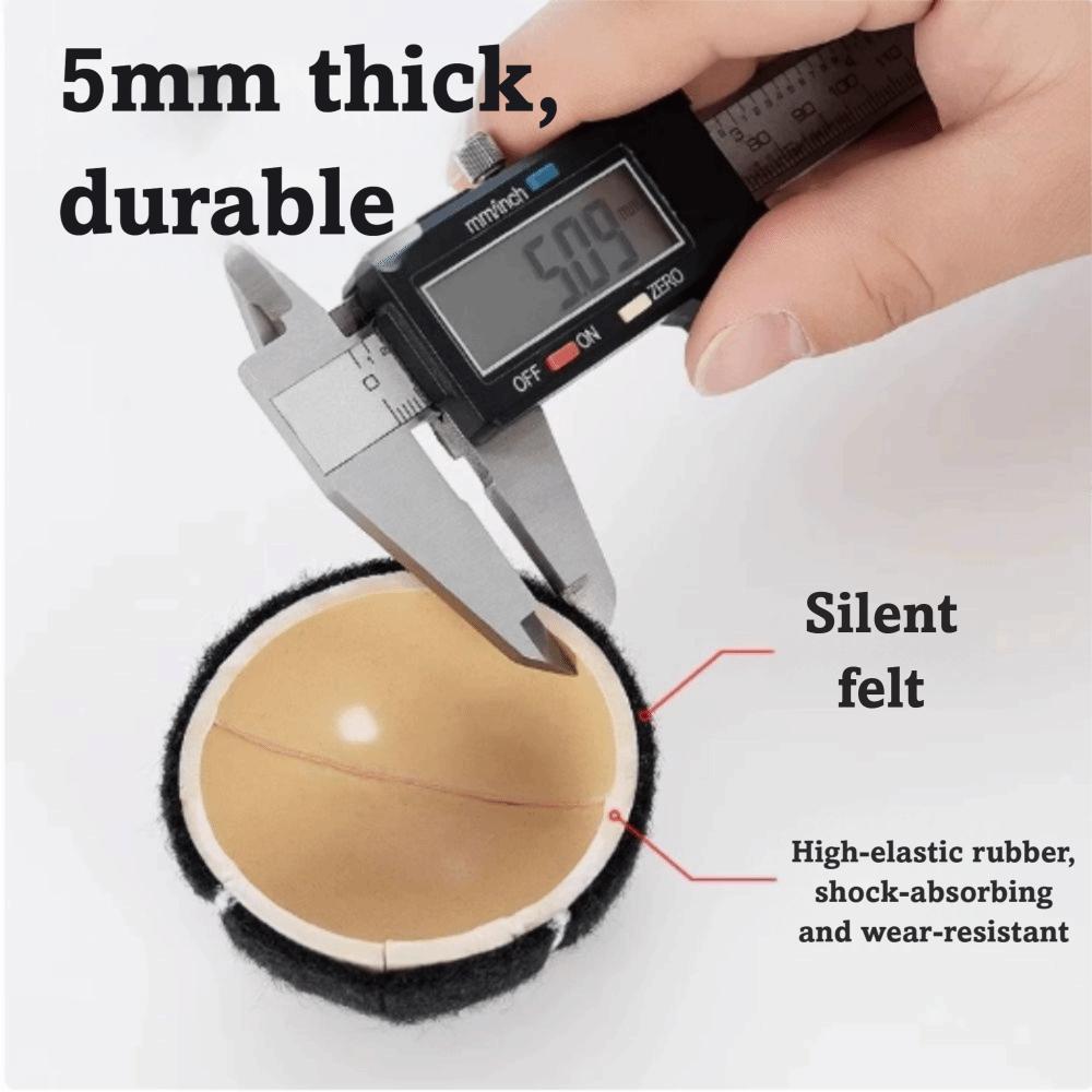 4pcs Mute Table and Chair Covers Non-Slip Tennis Like Foot Pads  Dining Chairs