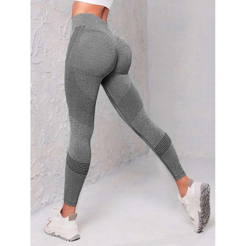 

Best Seller in Europe and America Seamless Hip Raise Fitness Pants Belly Contracting and Close-Fitting High Waist Peach Hip Yoga Pants Gray L