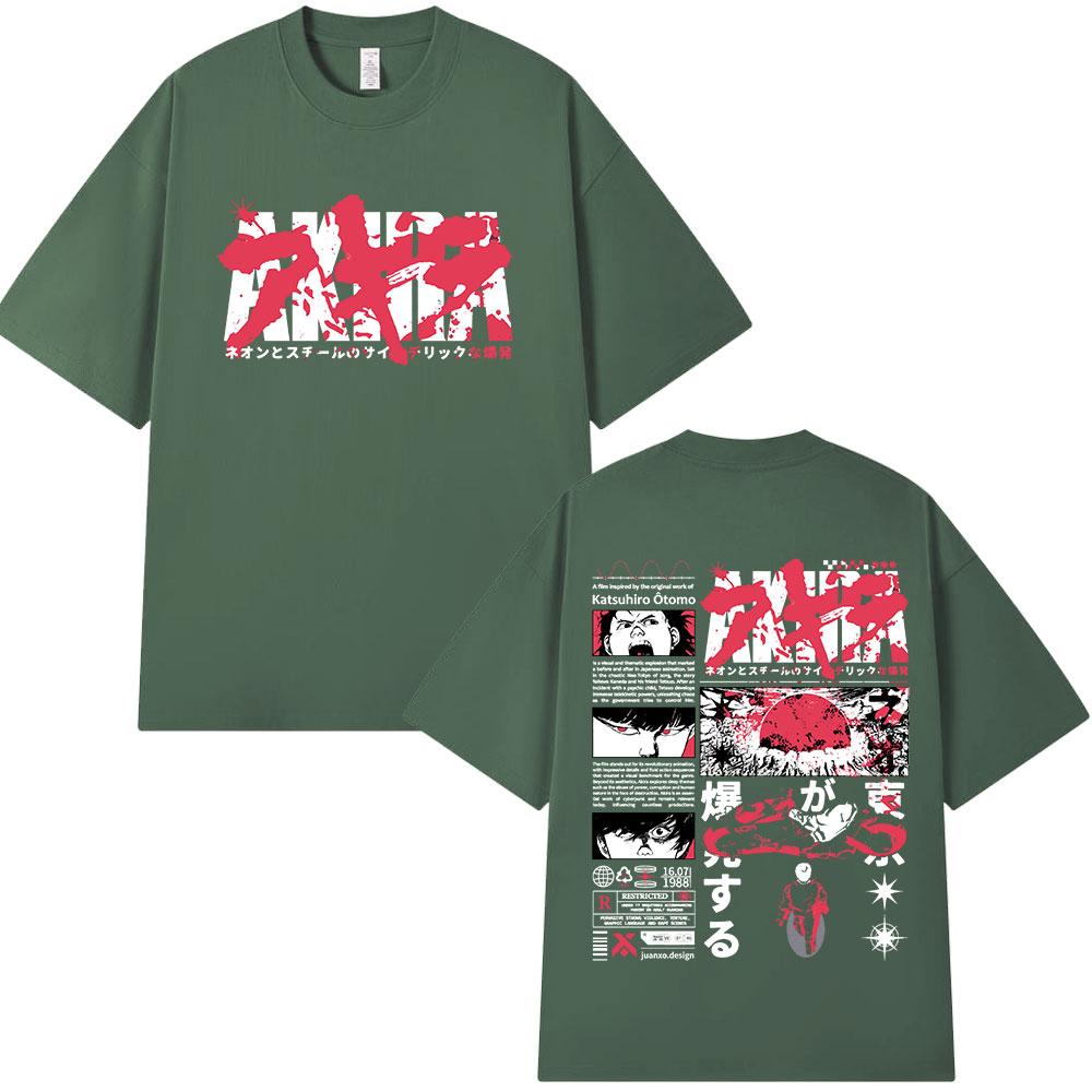 Anime Akira T Shirts 90s Japanese Unisexga Science Movie Shotaro Kaneda T-shirt Unisex's Women Clothing Fashion Cotton Casual T-shirts