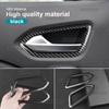 Carbon Fiber Inner Door Handle Trim Cover For Renault Captur 2020-2026 LHD RHD Universal Anti-Scratch Auto Interior Parts