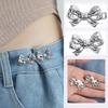 Bowknot Button Adjuster for Pants Skirts Waist Tightener Adjustable Waist Buckle for Jeans No Sewing Required Clothing Supplies