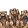 Affenfiguren, handgefertigt, Wohndekoration, Affenstatue, See No Evil Hear Speak