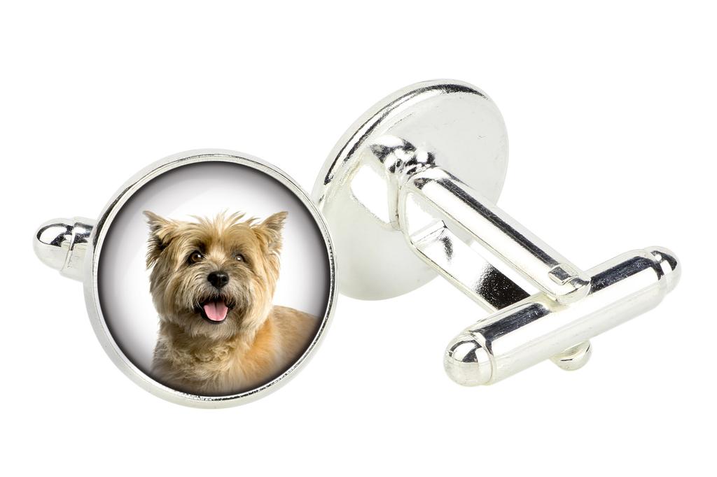 Cairn Terrier - butoni de manșetă în cutie, bijuterii lucrate manual, produs al mărcii Art-Dog