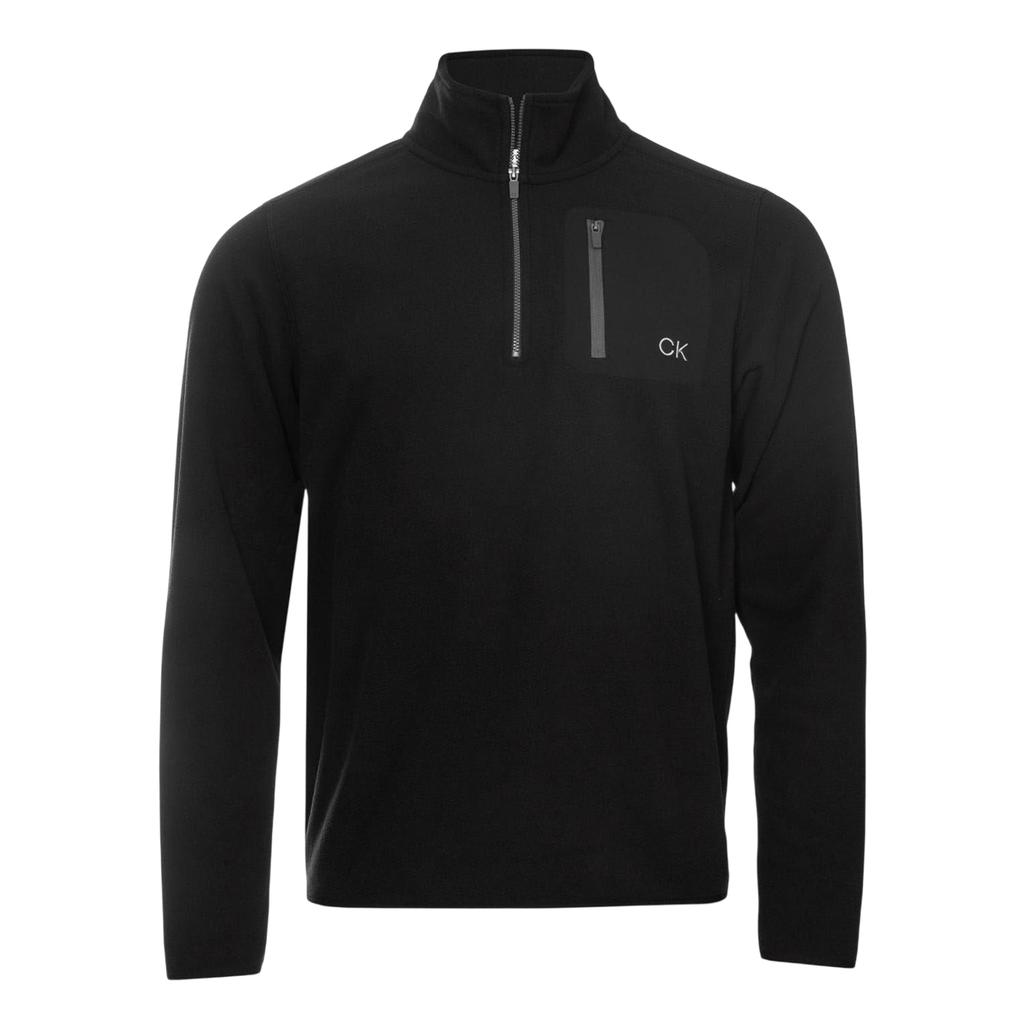 Calvin Klein Mens Planet Zip Pocket Golf Fleece