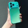 Husă de telefon antișoc cu gradient pentru iPhone 17 Pro Max/16 Pro Max/15 Pro Max, Design cu fereastră mare, Husă moale transparentă, Estetică înaltă pentru femei