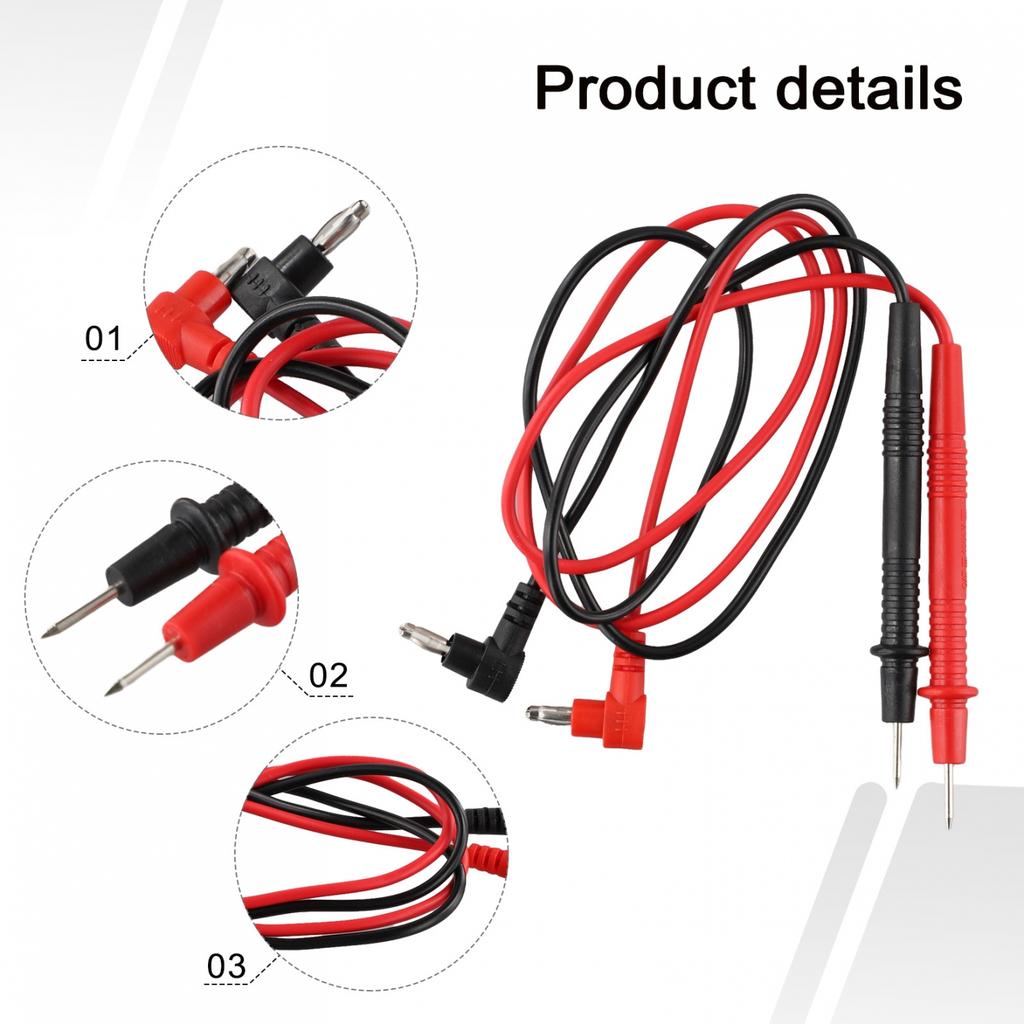 Versatile Multimeter Test Leads for Various Testing Applications