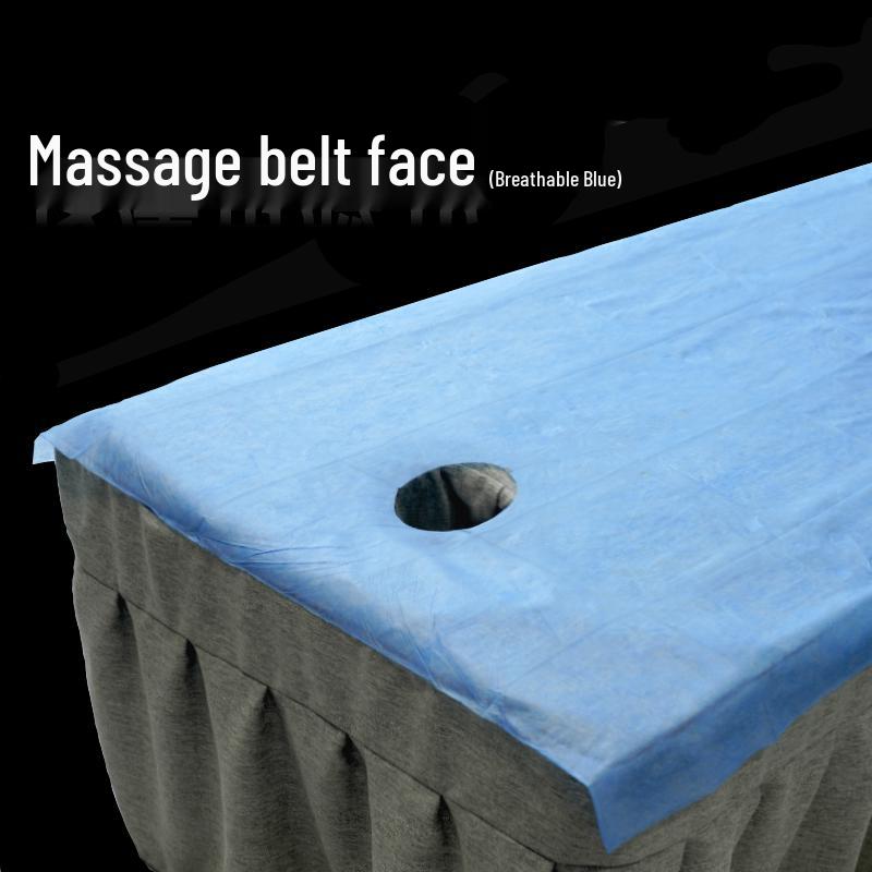 100 Disposable Waterproof Oil-Proof Bed Sheets with Hole for Spa, Beauty Salon, or Massage Table