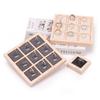 9 Grids Wooden Jewelry Show Props Ring Holder Case Wedding Ring Box Earrings Rings Organizer  Women