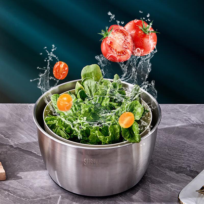 

Stainless Steel Salad Spinner