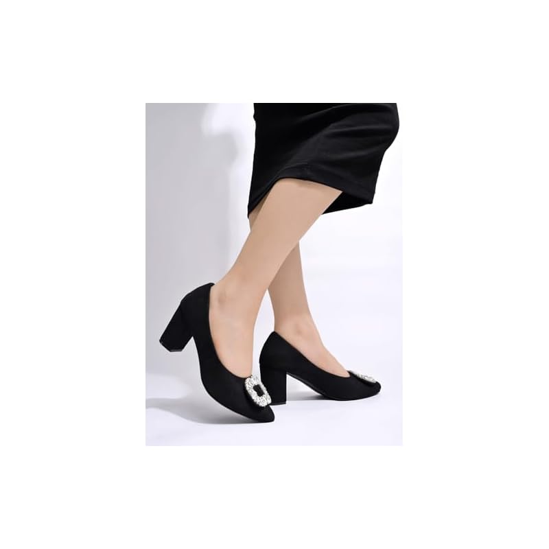 Shoetopia Girls J3 Black Dress Shoe - 6 Uk (Girls-J3-Black) 6 UK чёрный