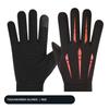 Unisex Winter Cycling Gloves Fleece Lined Touch‑Screen Flip‑Top Half‑Finger 2‑Finger Exposed Anti‑Slip Warm Gloves for Driving Biking Outdoor Sports