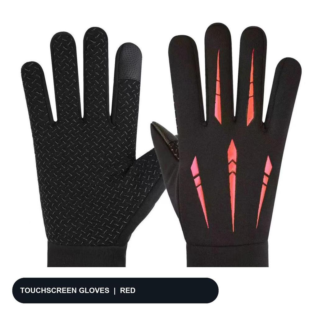 Unisex Winter Cycling Gloves Fleece Lined Touch‑Screen Flip‑Top Half‑Finger 2‑Finger Exposed Anti‑Slip Warm Gloves for Driving Biking Outdoor Sports