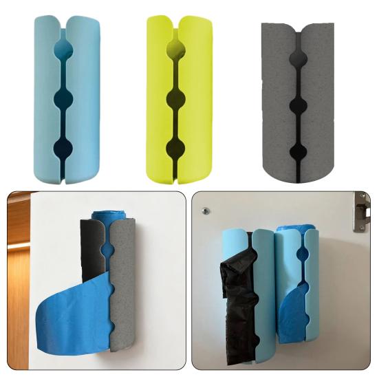 Garbage Bag Organizer Wall-Mounted Garbage Bag Roll Holder Trash Bag Dispenser