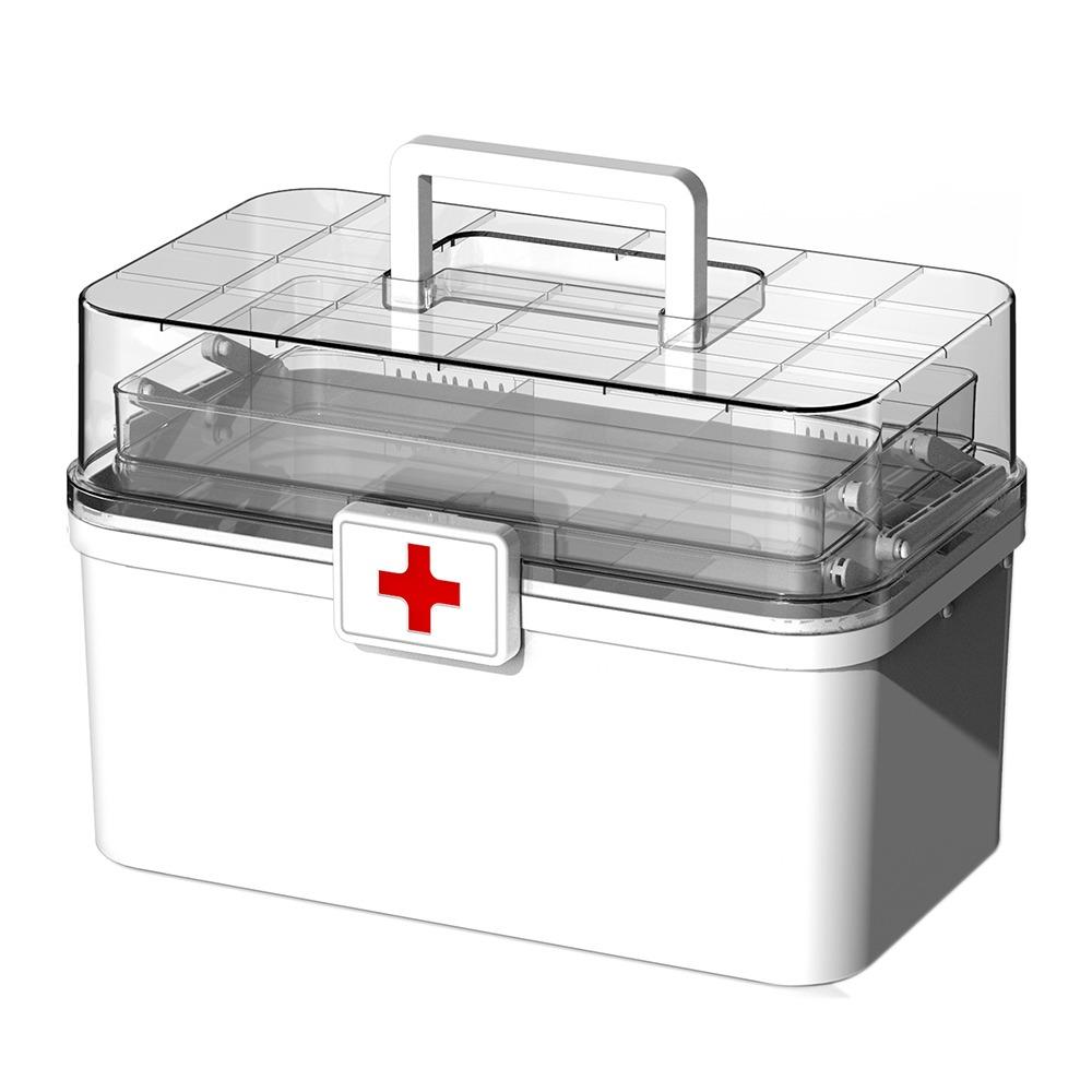 Sorting Storage 3-Layers Medicine Box Large Capacity Medical Emergency Organizer  Home