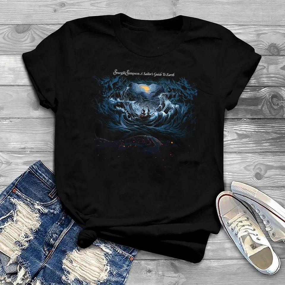 New Sturgill Simpson - A Sailor s Guide to Earth Black unisex Shirt E182 3XL