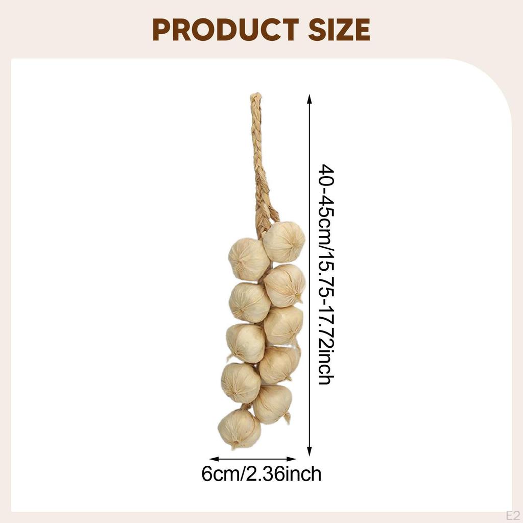 Artificial Garlic String Foam Vegetable Decorative Fake Hanging Ornament