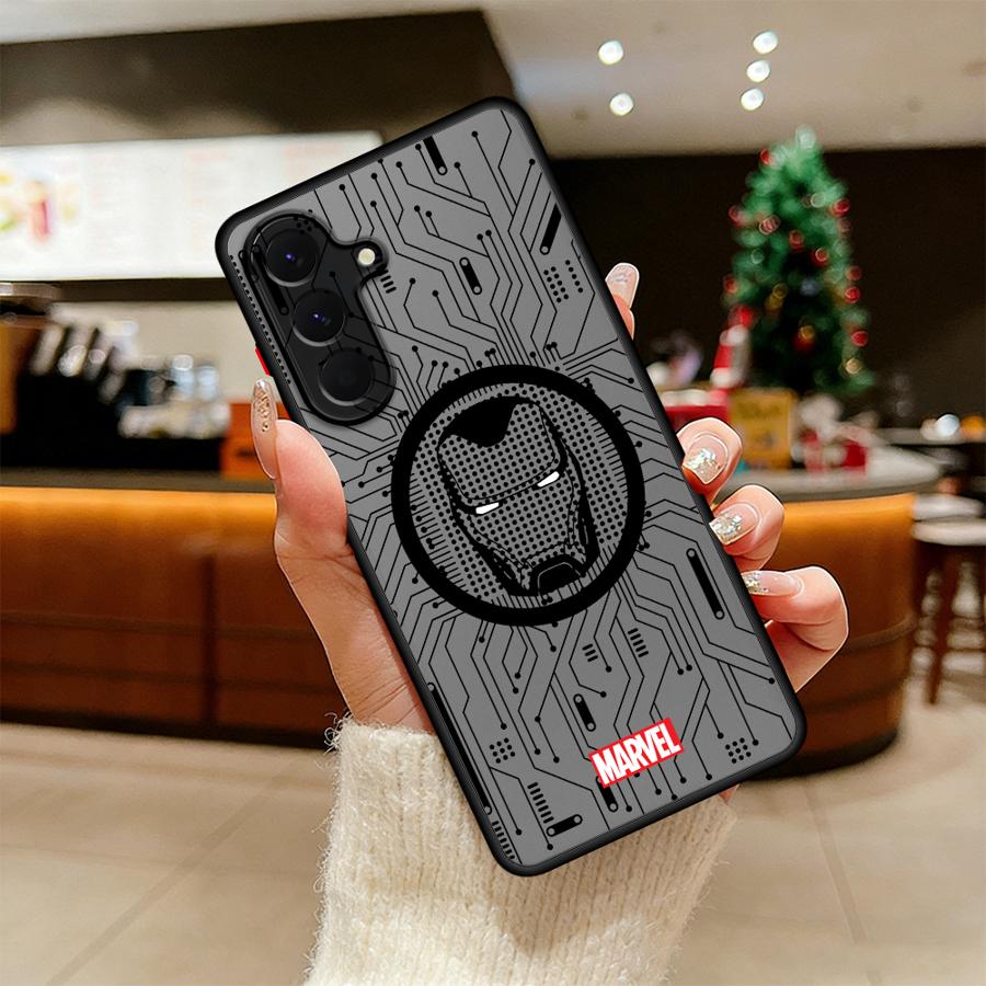 Phone Cover Case for Samsung Galaxy A52S A72 A73 A33 A16 A15 A56 A55 A34 A36 A53 A14 A23 A35 A17 A52 A54 Marvel Hero Logo
