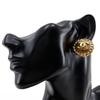 Chanel COCO Mark Earring Vintage Plated Gold 23g Women Used