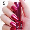 18ml Lasting Solid Color Metallic Mirror Effect Nail Art Polish Varnish Decor
