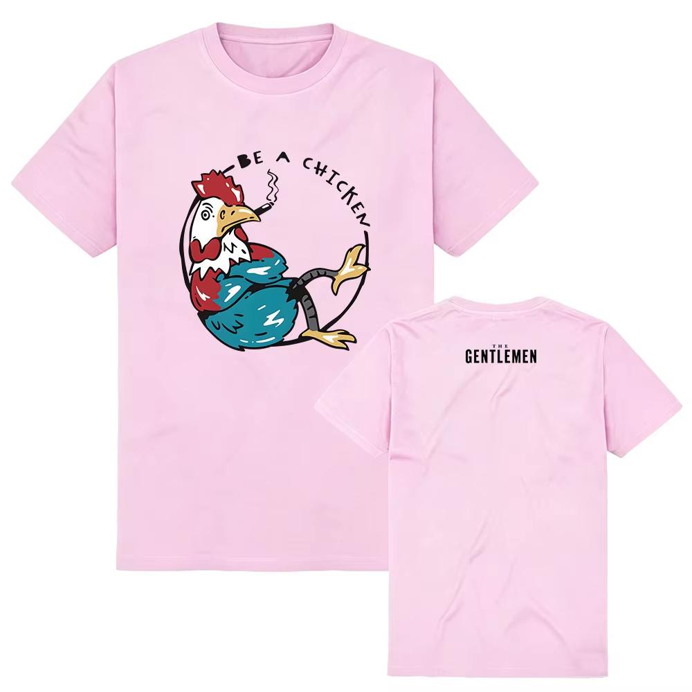 2026 Hot Sale The Gentleman Funny Cartoon Rooster Graphic T-shirt Y2K Men Women Gothic Harajuku T-shirt Print Crew Neck Lightweight Casual T Shirt
