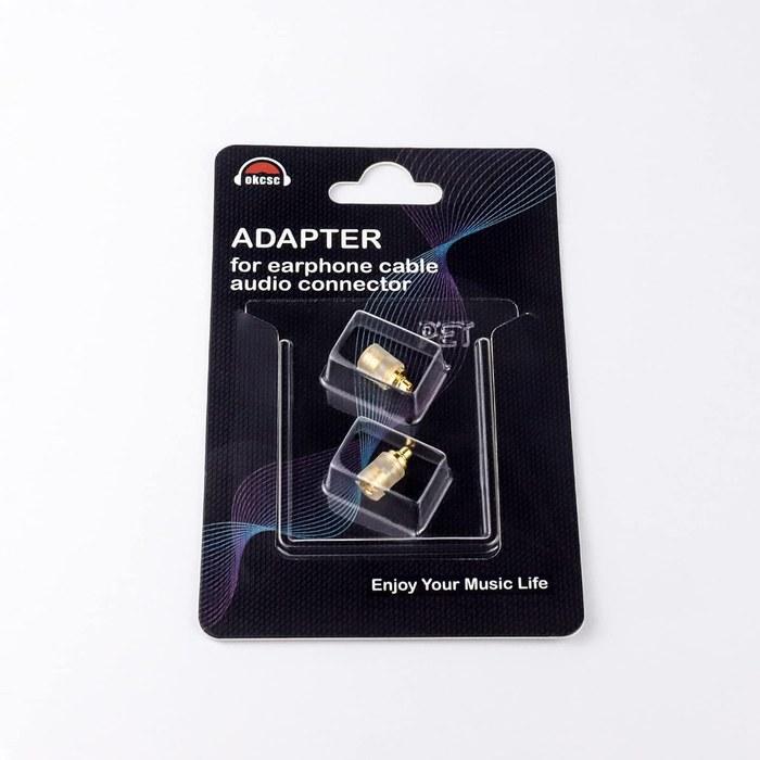 okcsc MMCX to MMCX Adapter Kit SE Series - Male to Female, 2-Pack, Black