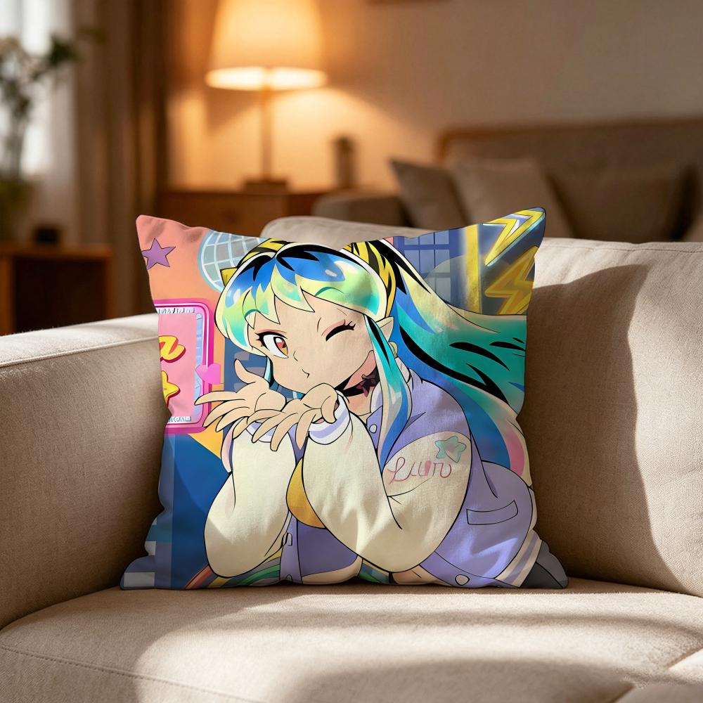 Urusei Y-Yatsura ANIMATION FILM Pillow Case Cushion Cover Soft Washable Pillow Case Multi-Scene For Couch Bed Travel Office Use