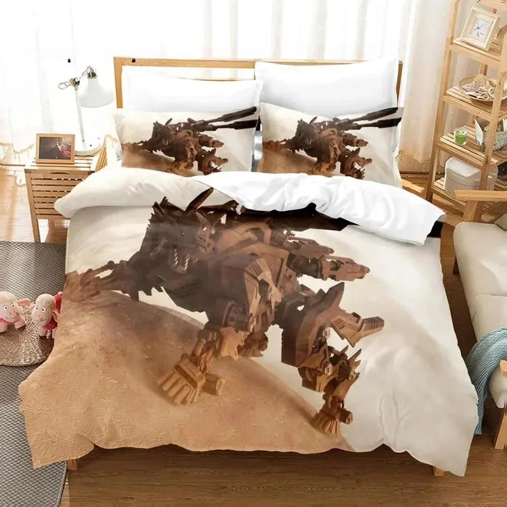3D Tecknade Zoids New Century Tryckt Sängset Påslakan Örngott Sängkläder Set Lakan Quiltöverdrag Full Queen King Size