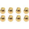 JTLB 8pcs 1:12 Scale Miniature Round Head Pull Handle Metal Simple Dollhouse Door Handle Knobs (Golden)