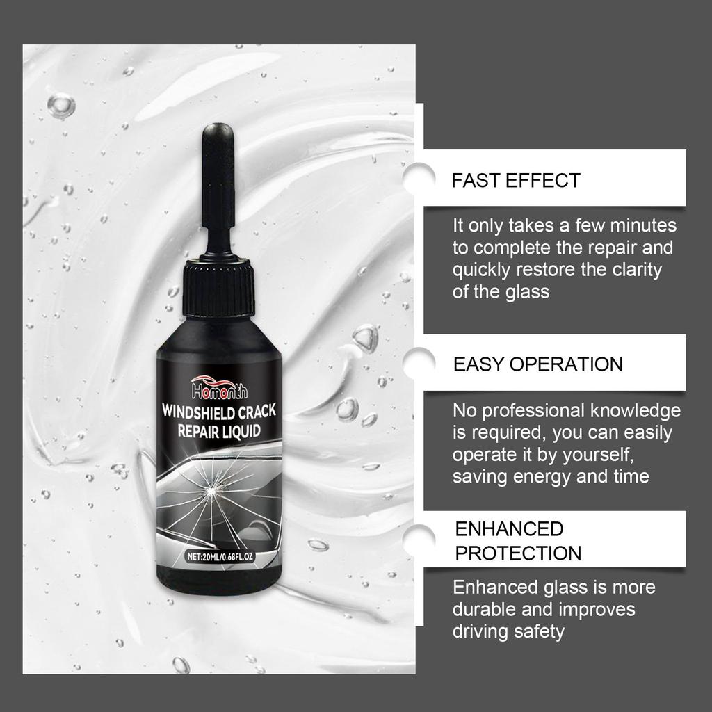 20ml Auto Windschutzscheiben Riss Reparatur Lösung Autoglas Pflege Werkzeuge Gerissenes Glas Klebelösung