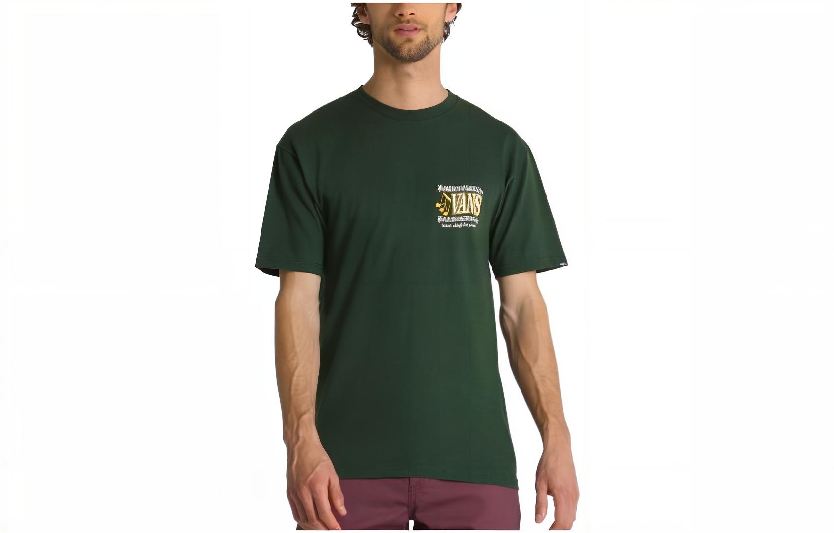Vans Off The Wall Sound T Shirt Unisex Green VN0008F3BD6 M