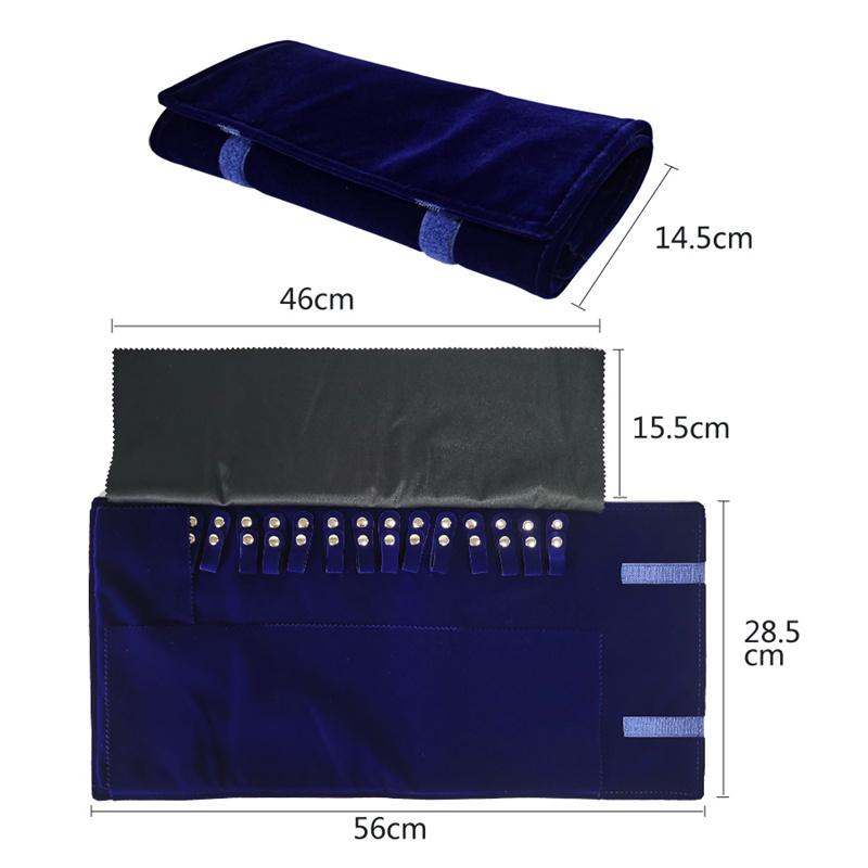 

Высококачественный бархатный новый цвет ожерелье сумка-ролл для хранения ювелирных изделий сумка для хранения ожерелий дорожный удобный реквизит для хранения 5 цветов 1pc