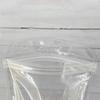 50 Pcs/set Clear PVC Ziplock Bags Resealable High Transparency Thickened with Aluminum Foil Seal for Fountain Pen Lip Jewelry.