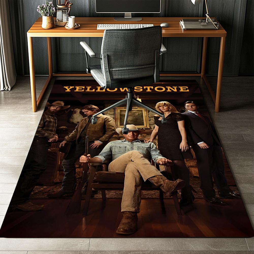 Yellowstone Printed Carpet Rug for Office Chair Living Room Bedroom Kitchen Room Decor Gifts