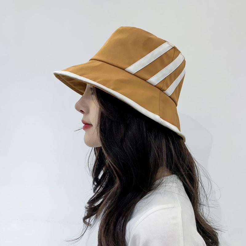 Japanese Striped Fisherman Hat Female 