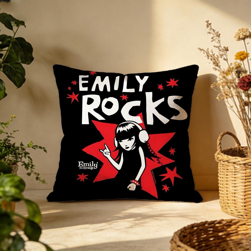Stylish Eemily the Cool Strangered Cushion Cover Versatile DoubleSided Pillow Case Fit for Sofa Bed Car Daily Decor
