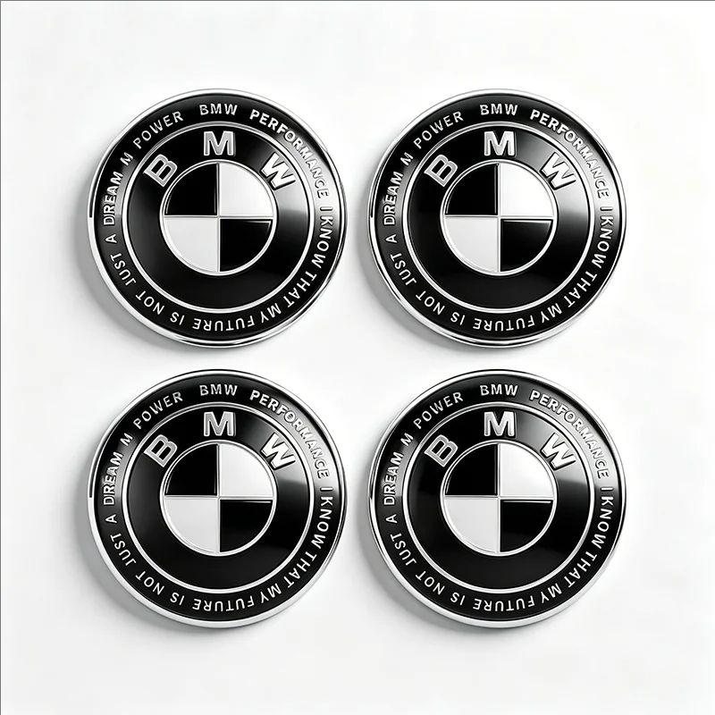 For BMW E84 24pcs Car Wheel Center Hub Cap Badge Logo Motorcycle Sticker For BMW M E84 E87 X5 E70 F25 E90 E91 F01 F02 E60 E61 F10 F15 F30 M3